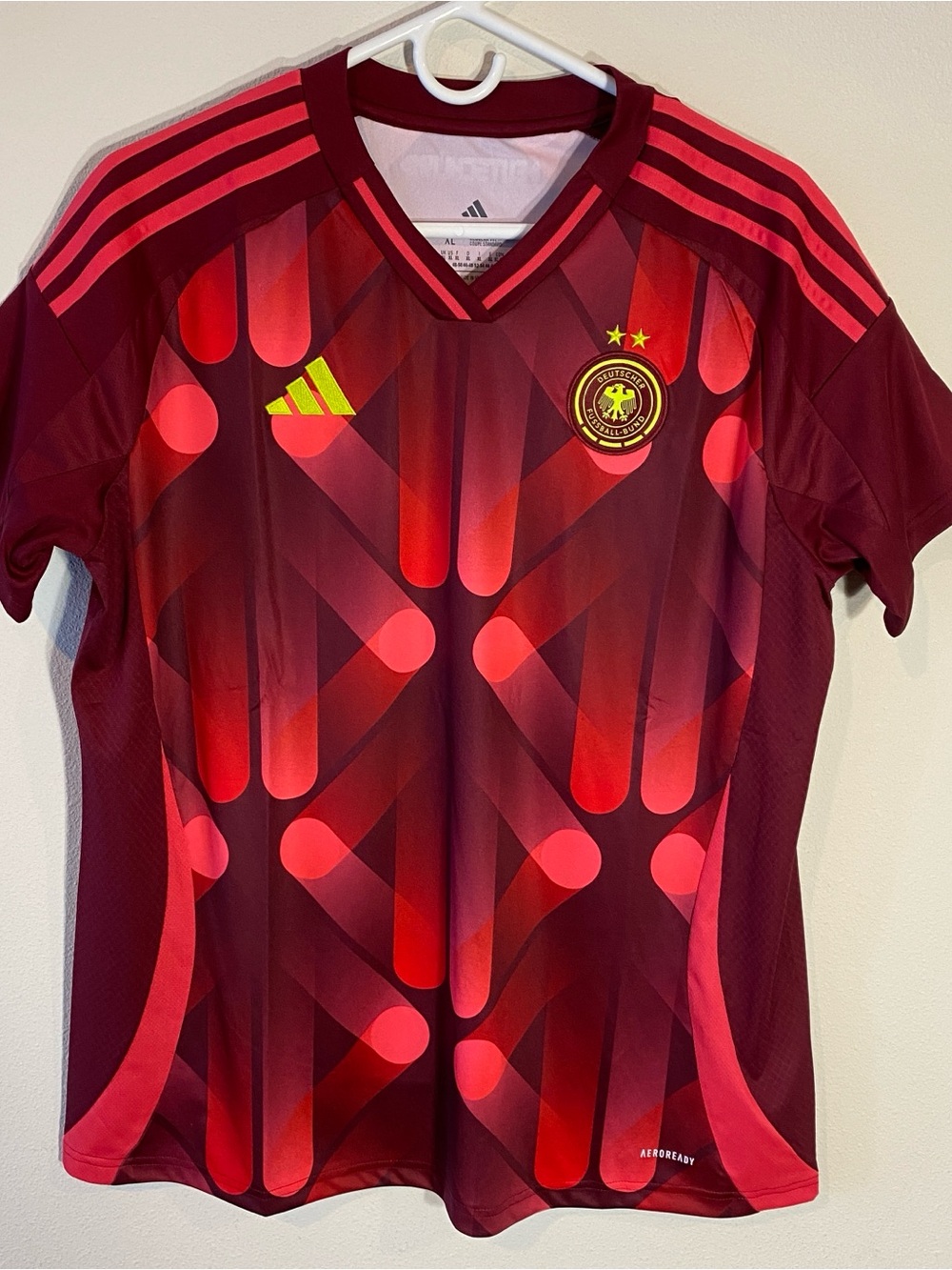 Adidas Germany Team Away Red Soccer Jersey JF2607 $100 - Women’s XL Extra Large